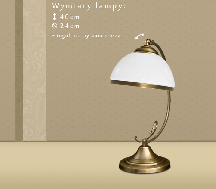 Mosiężna lampa stołowa DR-B1