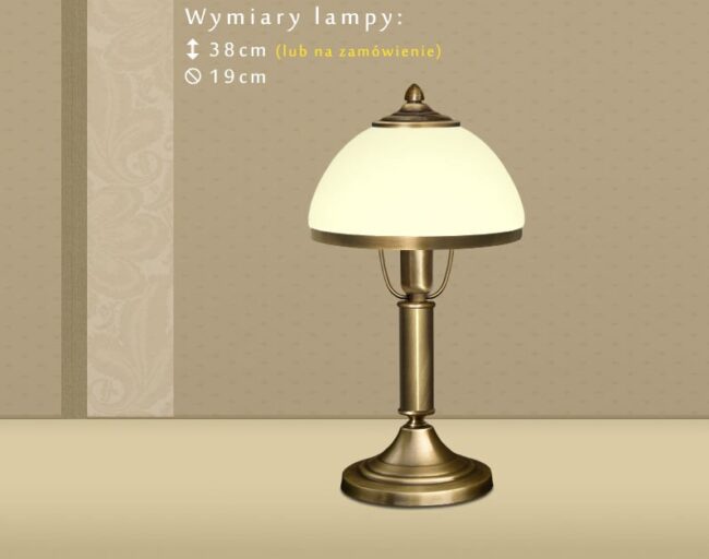 Mosiężna lampa stołowa DR-B1BE