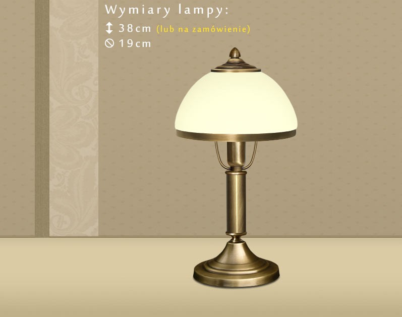 Mosiężna lampa stołowa DR-B1BE