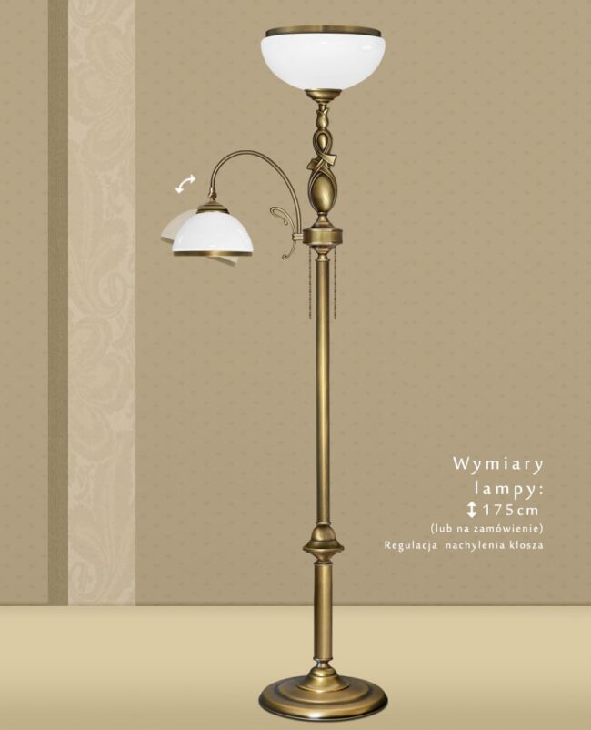 Lampa podłogowa z mosiądzu DR-P2
