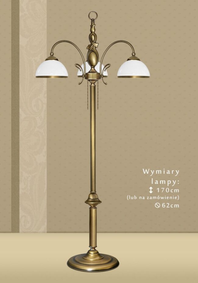 Lampa podłogowa z mosiądzu DR-P3
