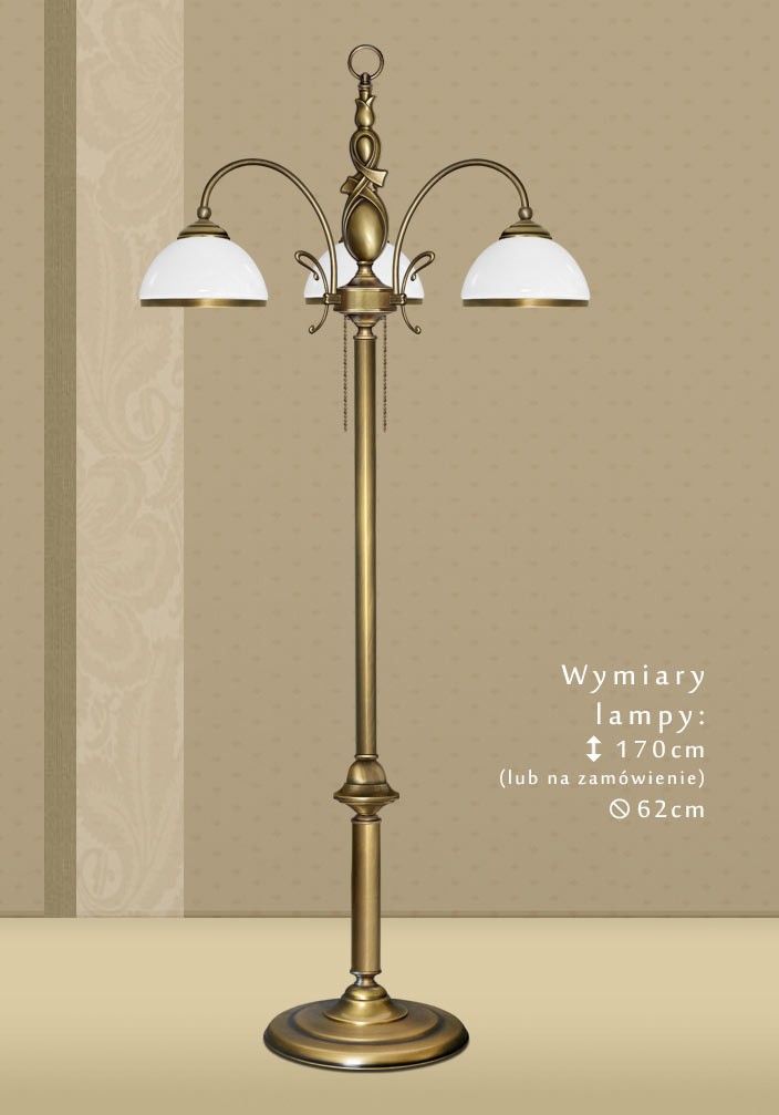 Lampa podłogowa z mosiądzu DR-P3