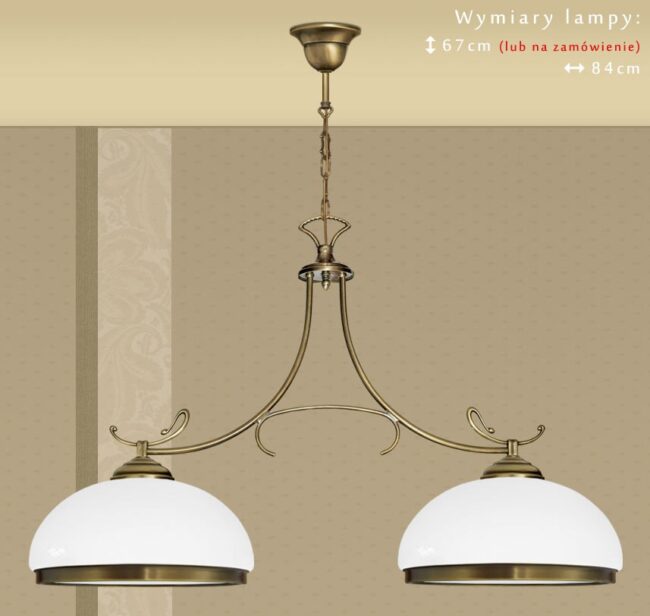 Klasyczna lampa dwuramienna DR-S2