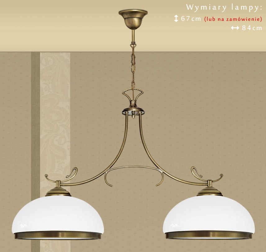 Klasyczna lampa dwuramienna DR-S2