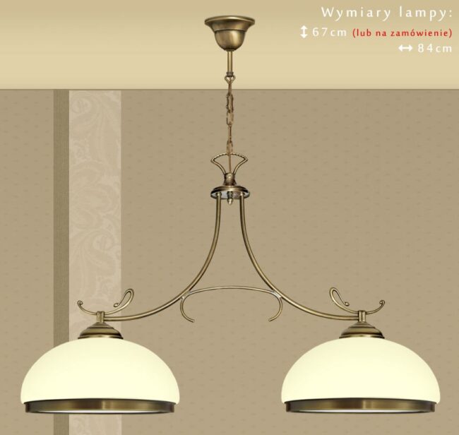 Mosiężna lampa 2-punktowa DR-S2E