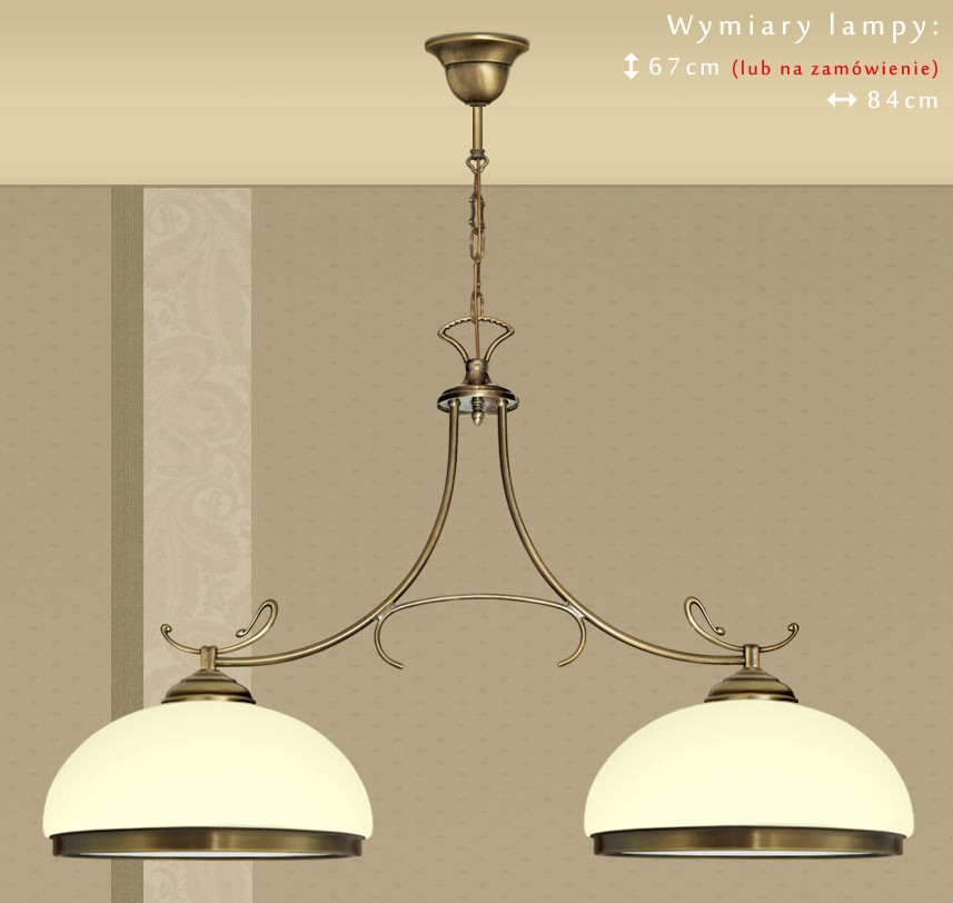 Mosiężna lampa 2-punktowa DR-S2E