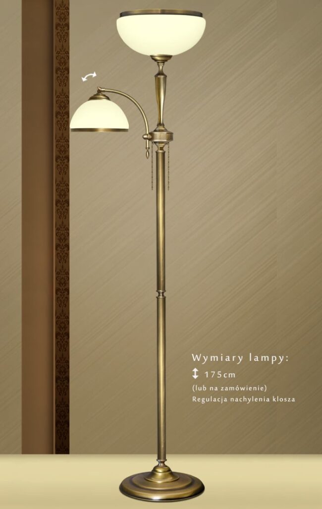 Lampa podłogowa mosiężna SR-P2E