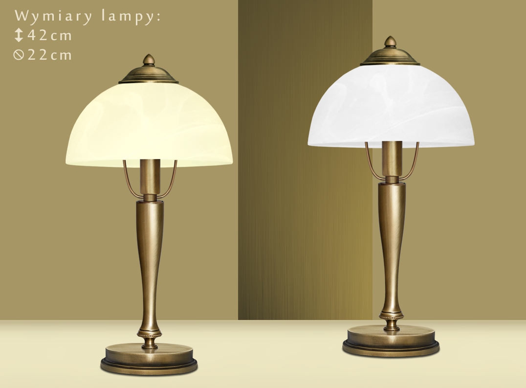Lampa biurkowa z mosiądzu U-B1G