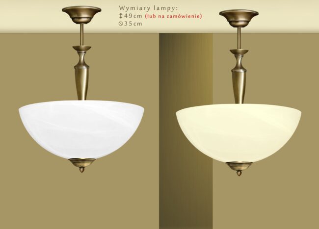 Lampa sufitowa mosiężna U-S1A