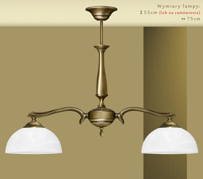 Klasyczna lampa dwuramienna U-S2