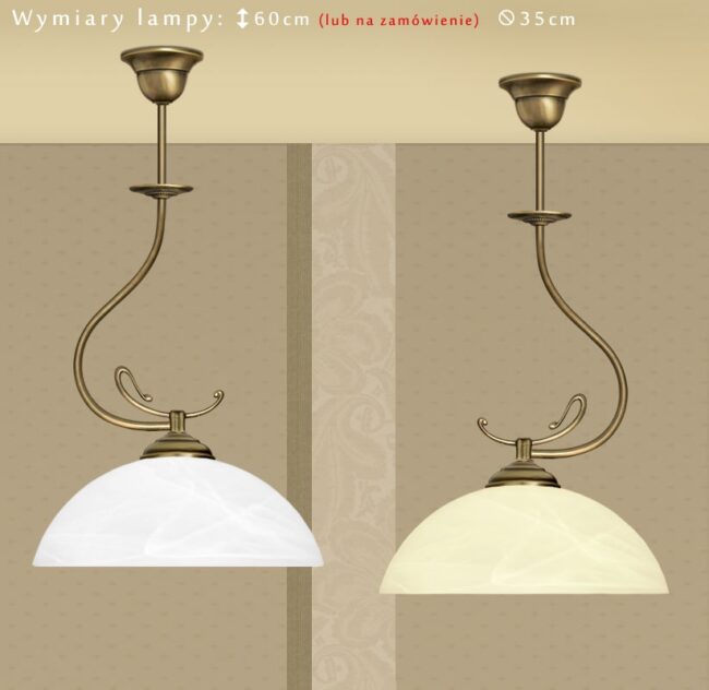 Lampa klasyczna z mosiądzu D-S1