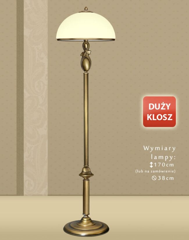 Lampa podłogowa mosiężna DR-P1DE