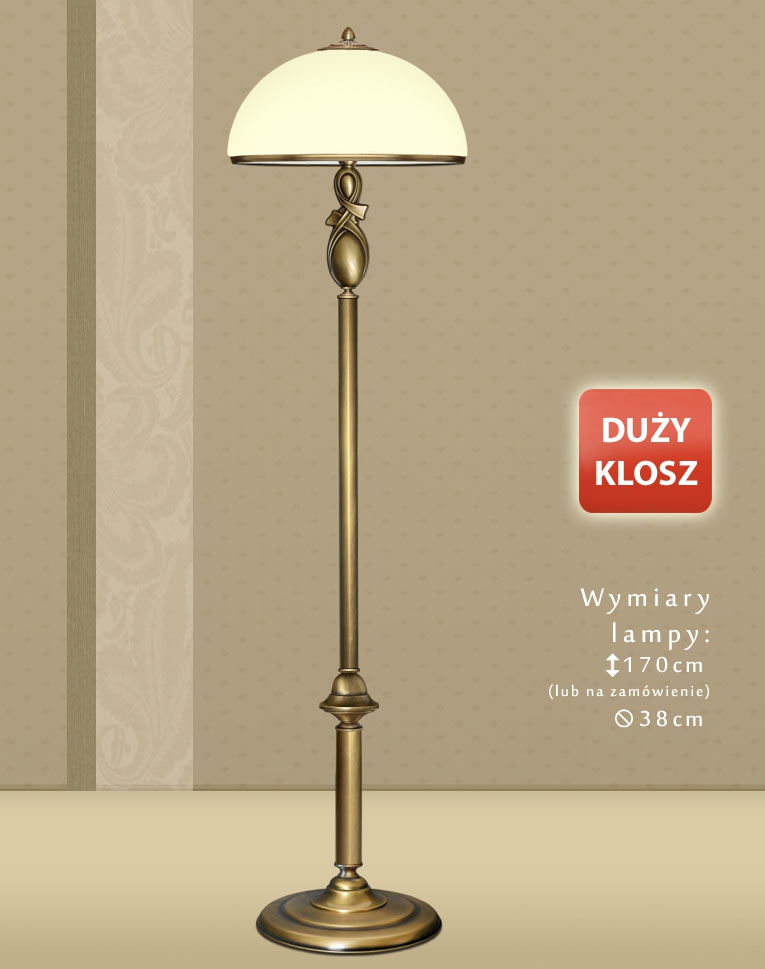 Lampa podłogowa mosiężna DR-P1DE