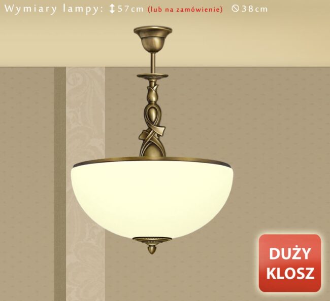 Klasyczny zwis mosiężny DR-S1ABDE