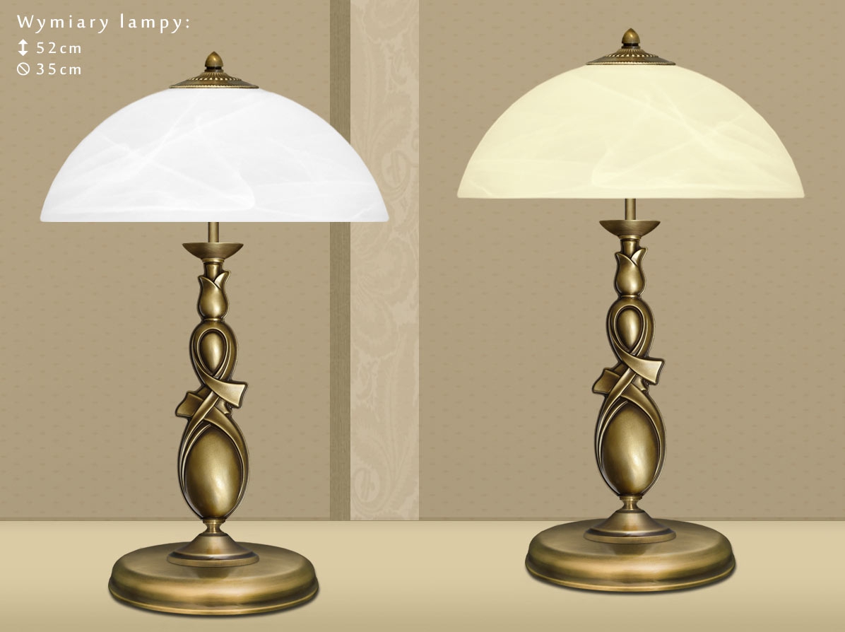 Mosiężna lampa stołowa D-B2