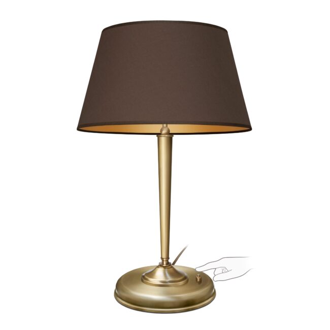 Minimalistyczna złota lampa na komodę YA-B2m-P