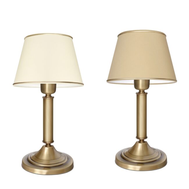 Elegancka złota lampka stołowa z abażurem PA-B1U