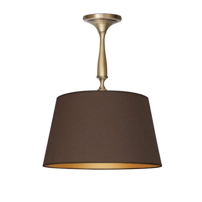 Lampa wisząca z brązowym abażurem PA-S1Km