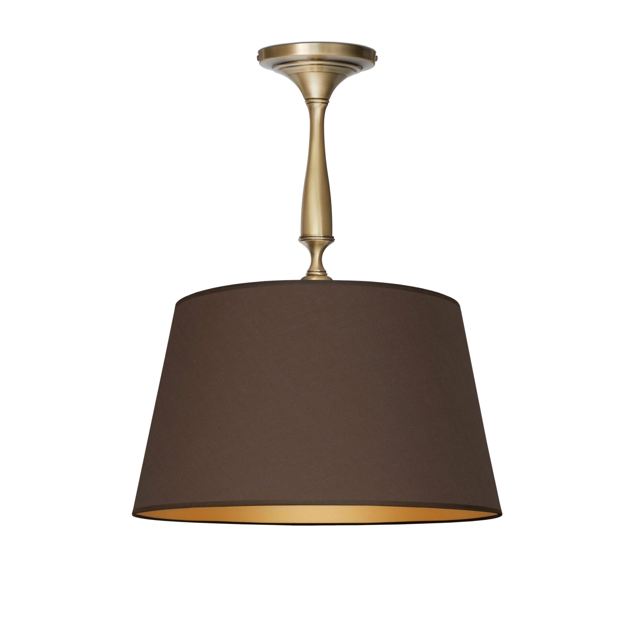 Lampa wisząca z brązowym abażurem PA-S1Km