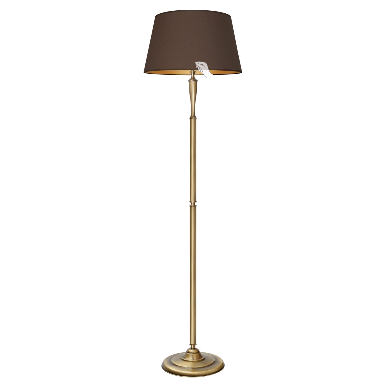 Elegancka lampa podłogowa z abażurem PA-P1m-L