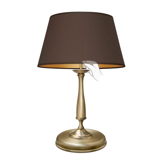 Klasyczna lampa stołowa z łańcuszkiem PA-B2m-L