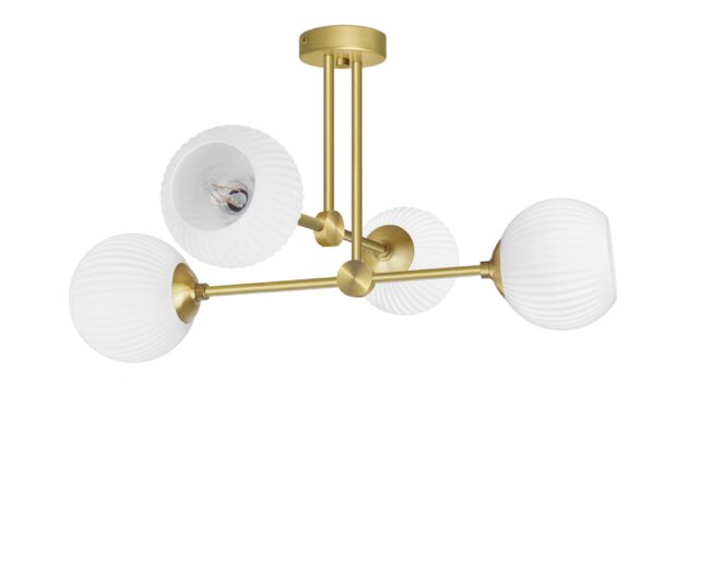 Złota nowoczesna lampa wisząca do sypialni GN-S4S