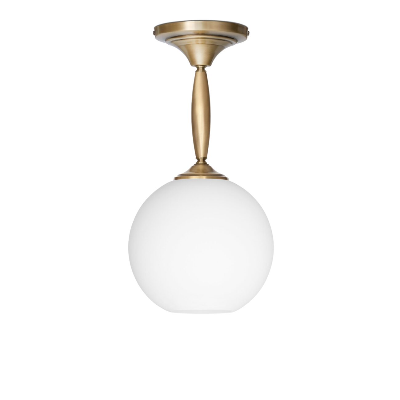 Wisząca lampa mosiężna z dużą kulą QC-S1K