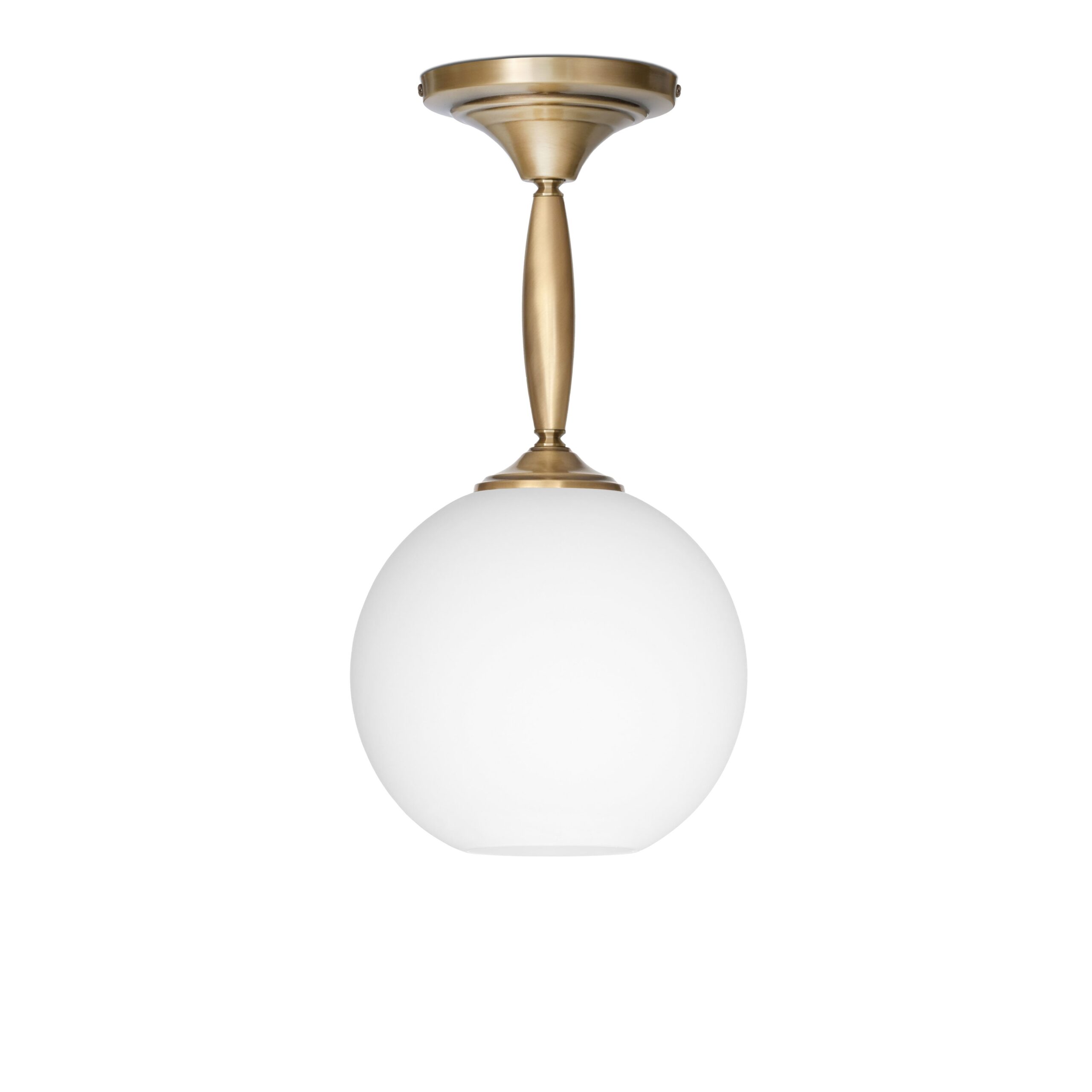 Wisząca lampa mosiężna z dużą kulą QC-S1K
