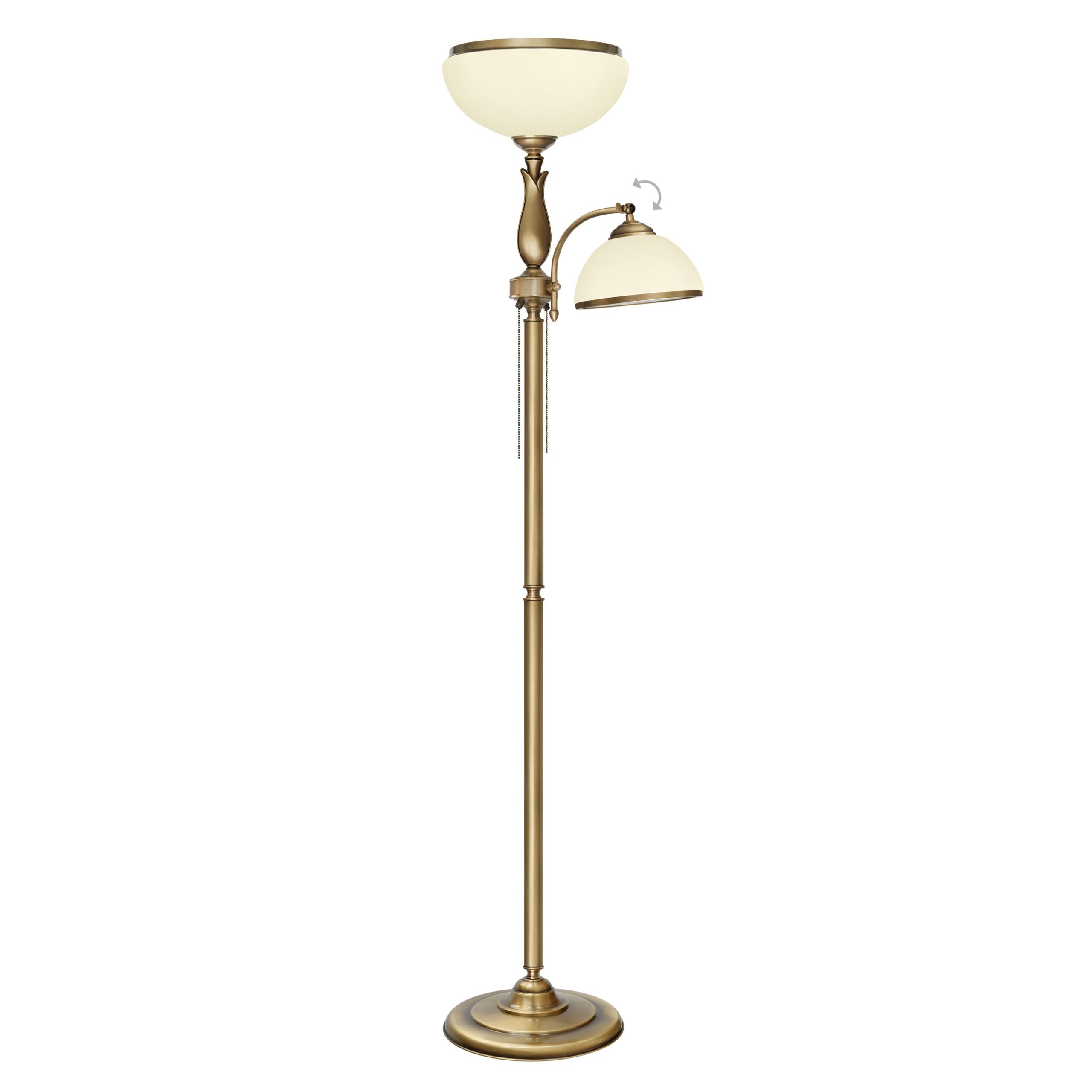 Lampa podłogowa mosiężna MR-P2RE