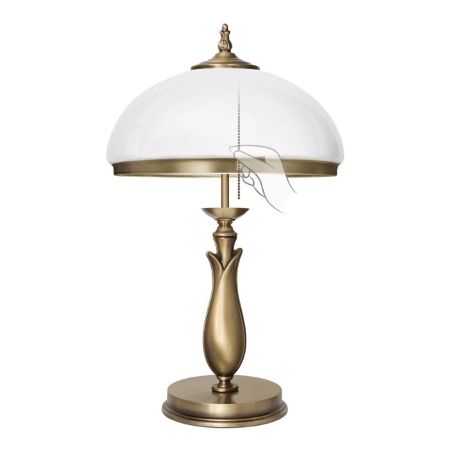 Ciemno złota mosiężna lampa stołowa MR-B2B-L