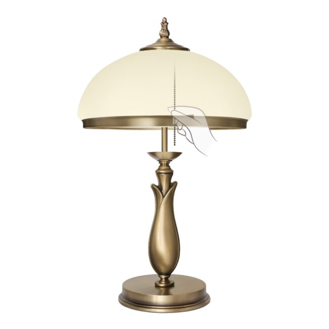 Stylowa lampa mosiężna na biurko MR-B2BE-L