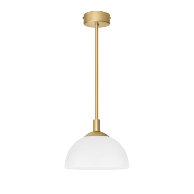 Prosta lampa wisząca z naturalnego mosiądzu EM-S1U