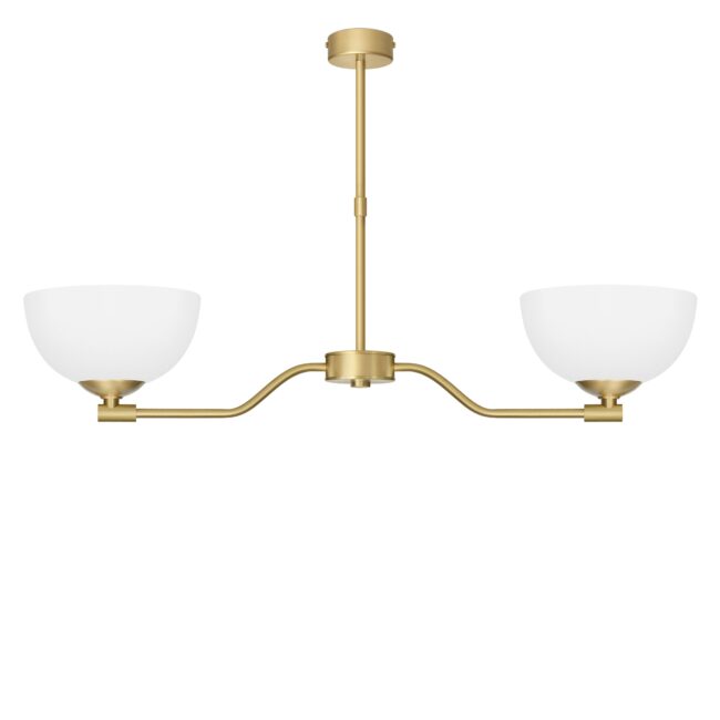 Elegancka prosta mosiężna lampa sufitowa EM-S2AU