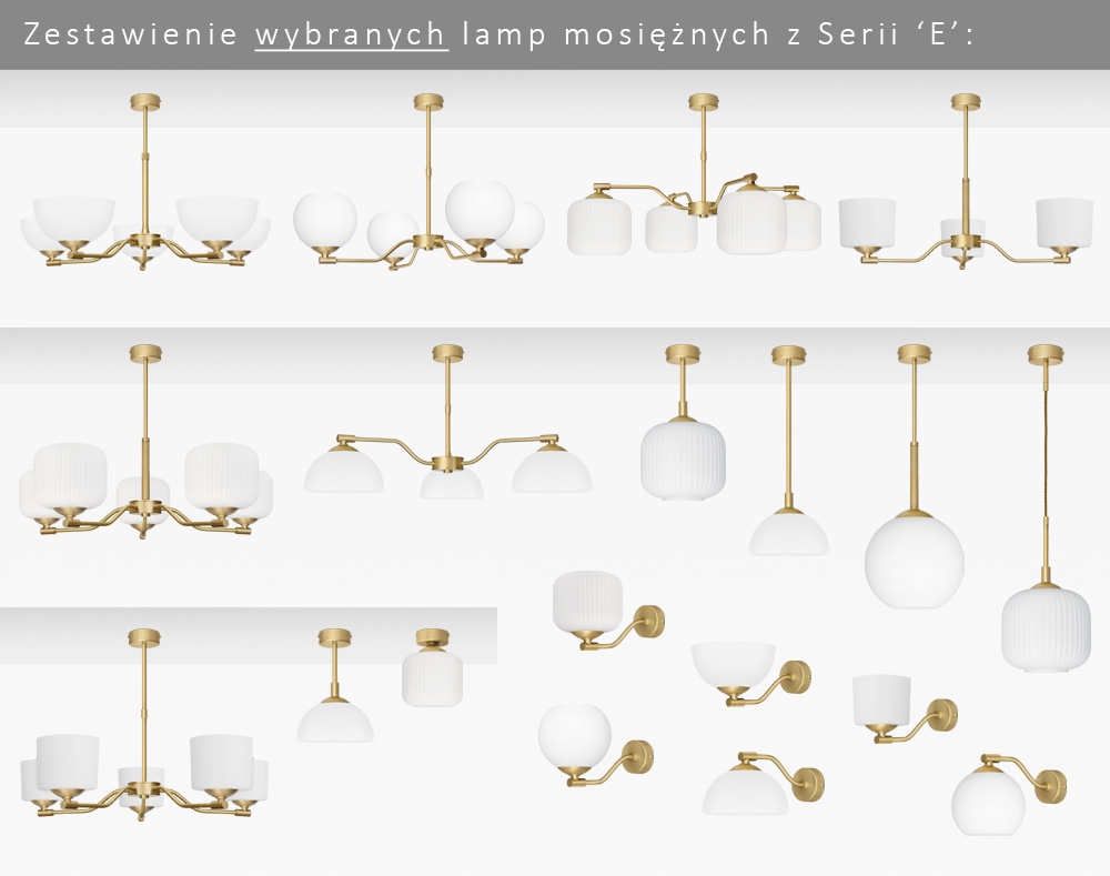Mała złota lampa sufitowa do korytarza czy przedpokoju EW-S1B - obrazek 3