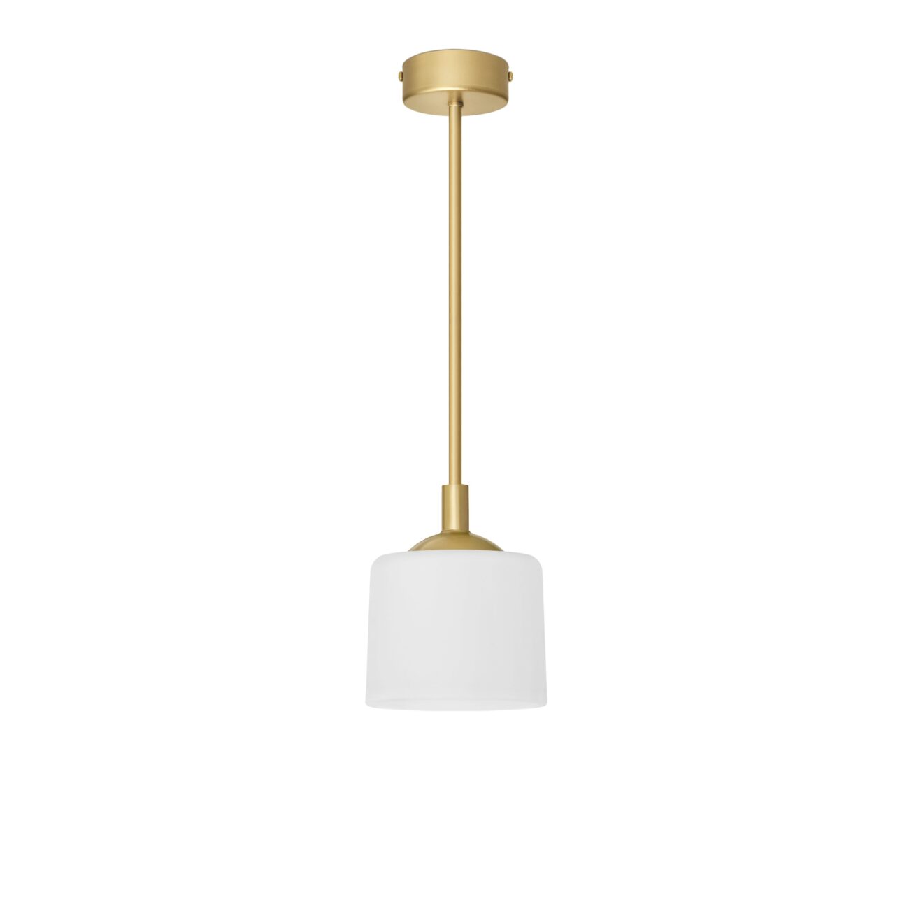 Prosta mosiężna lampa wisząca z małym kloszem EW-S1U
